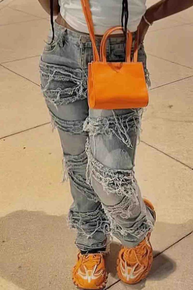 Ripped Stacked Jeans